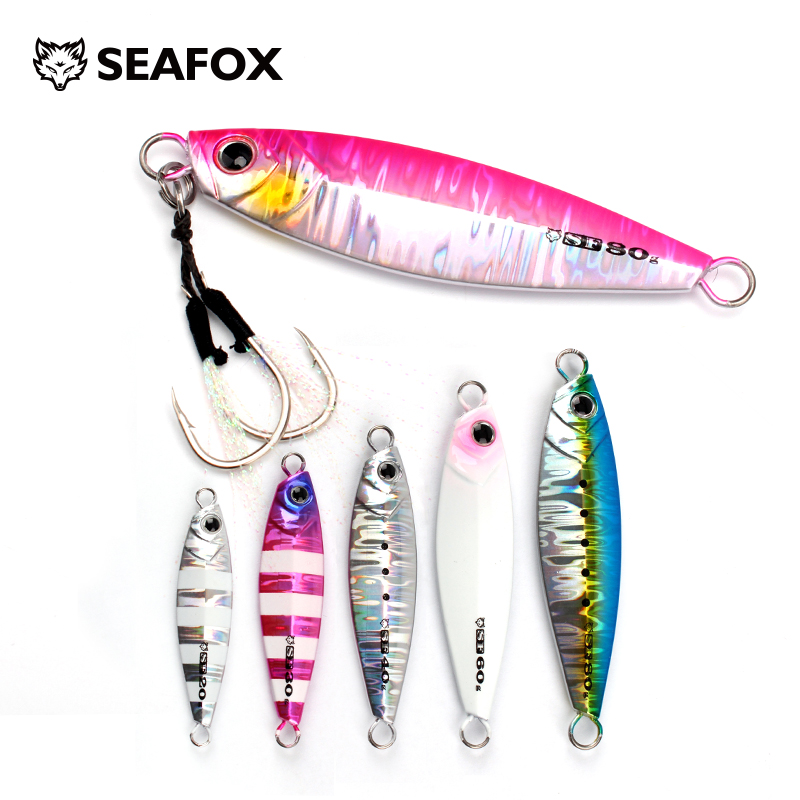 Fishing Lure Spinnerbait - SF10 Japen メタルキャストジグスプーン 20/30/40/60/80 グラムショアキャスティングジギング魚シーバス釣りルアー人工餌タックル