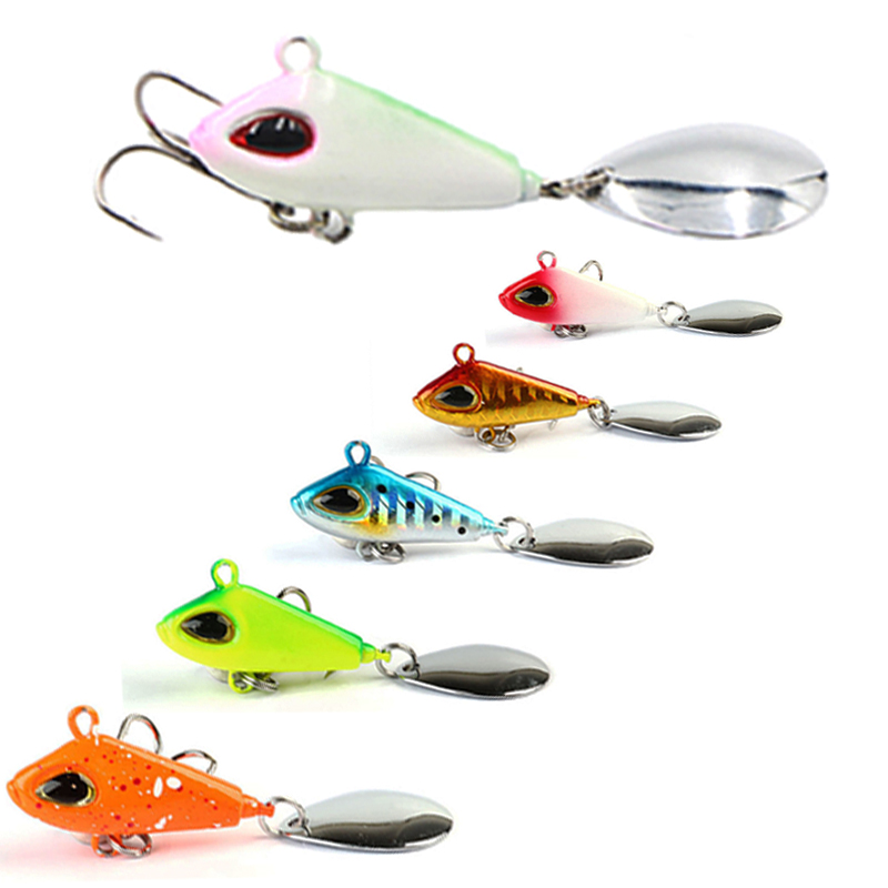Fishing Lure Spoon - 1pc 6/11/18/22 グラム VIB クランクベイト釣りルアースプーンぐらつき: 究極のスピンジグスピナールアー淡水