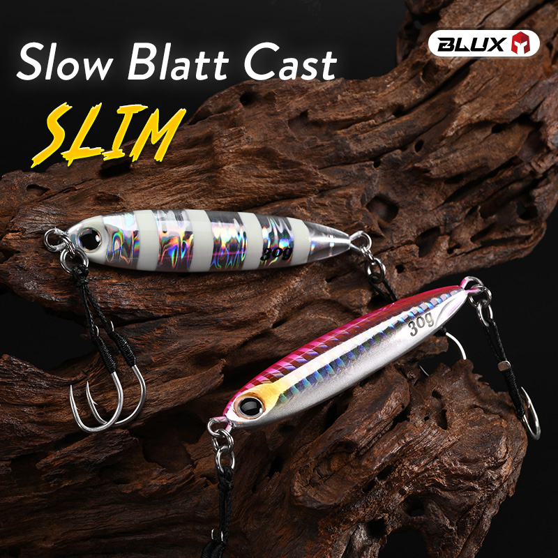 Fishing Lure Spoon - BLUX スローブラットキャストスリムメタルジグ釣りルアー 15 グラム 20 グラム