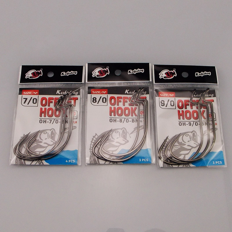 ESFISHING オフセットフック カーボンスチール製釣り - Fishing Lure Soft Plastic のレビューと価格