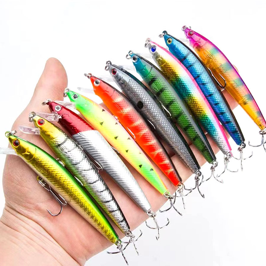 10 個ジャークベイトミノースイムベイト表面クランクベイト釣 - Fishing Lure Swimbait のレビューと価格