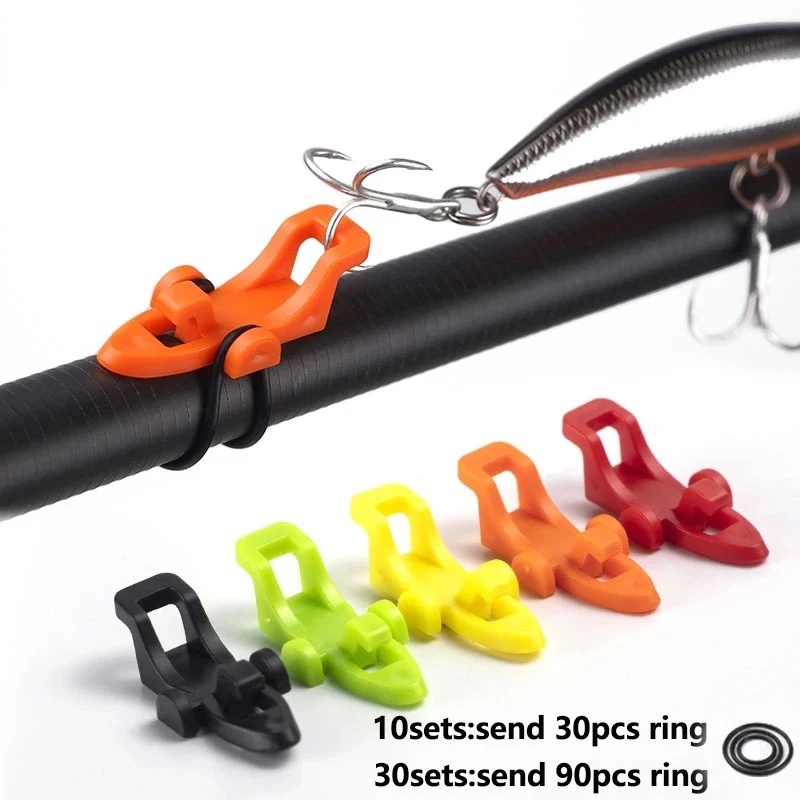 10/20/30 個釣り竿ポールフックキーパールアーベイトホ - Fishing Lure Jig のレビューと価格
