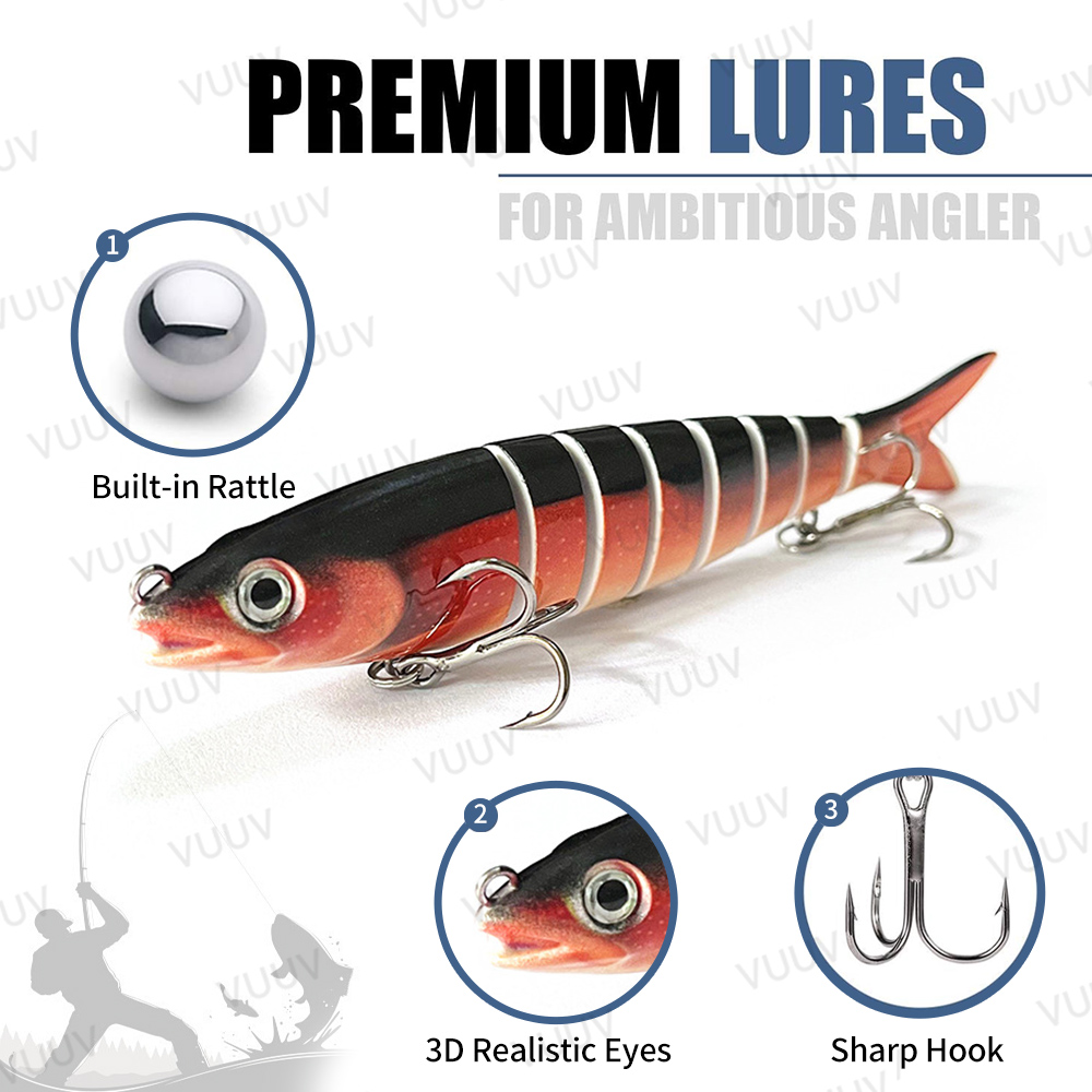 10 個の釣り用ルアー バストラウト用 マルチジョイントスイ - Fishing Lure Popper のレビューと価格