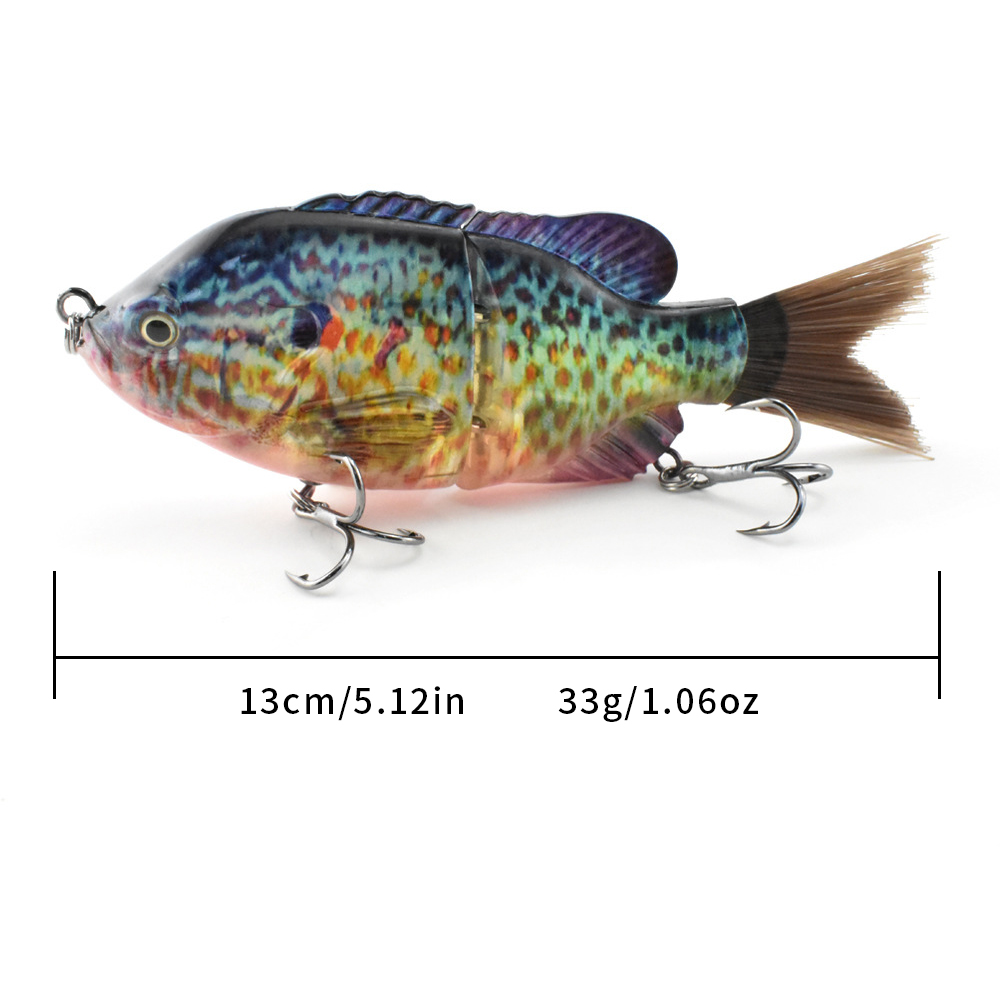 13cm/33g バイオニック2セクションヘアリーテールプラ - Fishing Lure Swimbait のレビューと価格