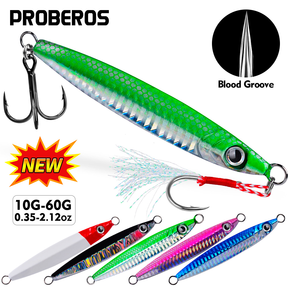 プロベロス 1pc メタルキャストジグスプーン 10/15/ - Fishing Lure Spoon のレビューと価格
