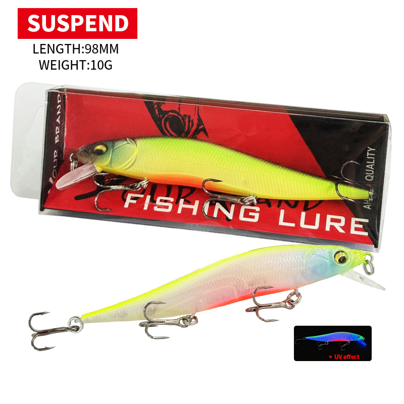 98MM 10G サスペンディングミノー ジャークベイト A - Fishing Lure Jerkbait のレビューと価格