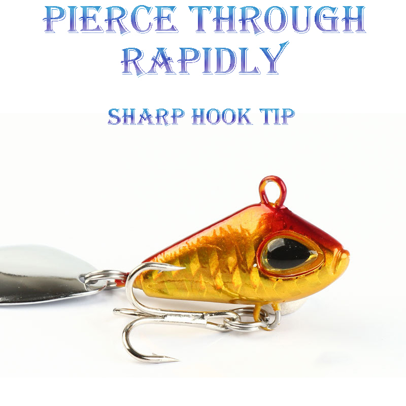 1pc 6/11/18/22 グラム VIB クランクベイト - Fishing Lure Spoon のレビューと価格