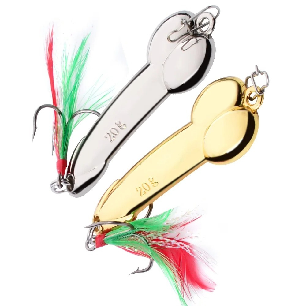 金属スプーンペニス形状釣りルアー 5 グラム 10 グラム  - Fishing Lure Spoon のレビューと価格