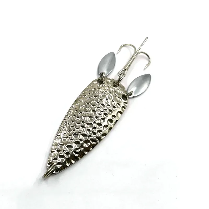 1 個金属スプーンスピナーベイトダブル回転ハード人工餌 10 - Fishing Lure Spoon のレビューと価格