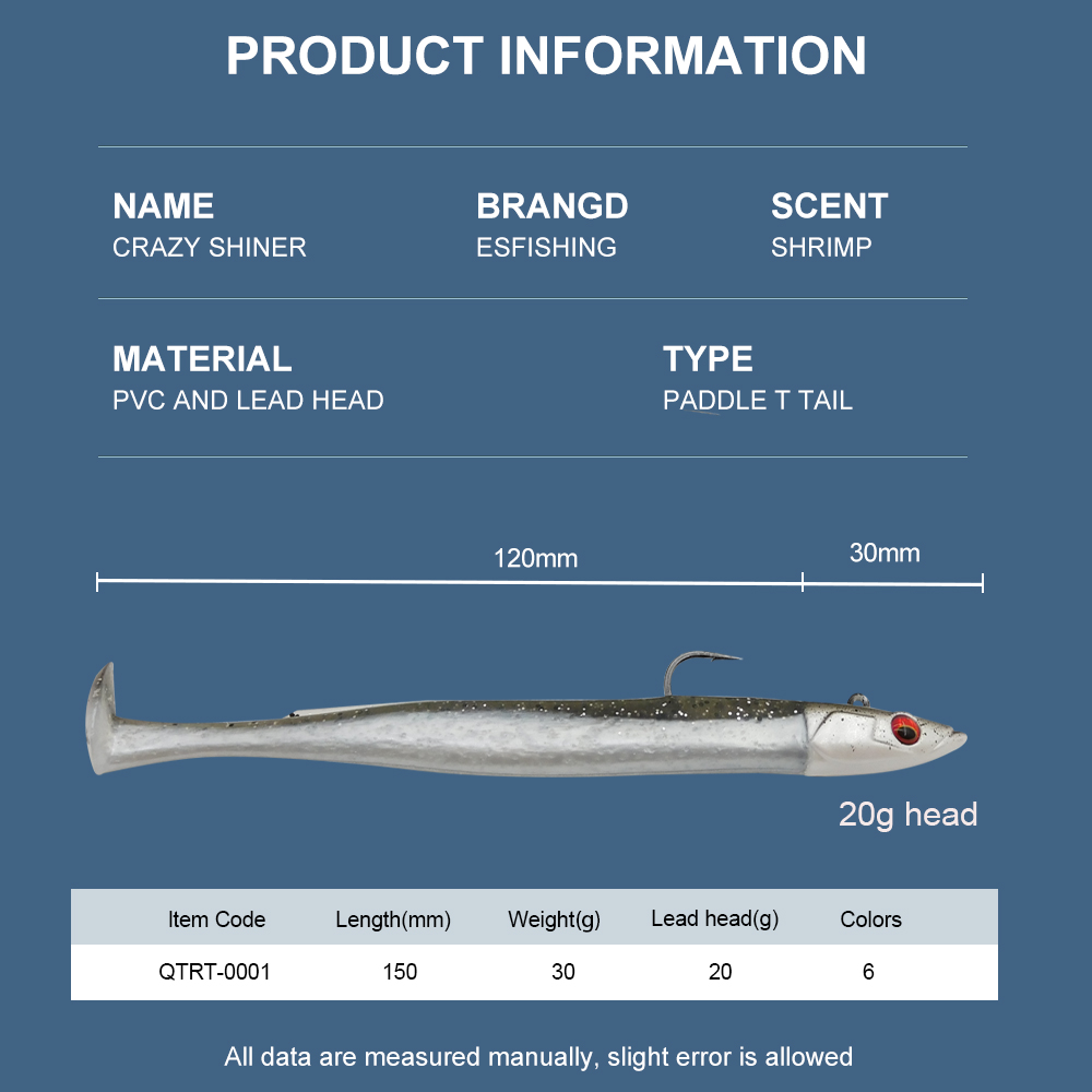 ESFISHING ソフトフィッシングルアー Leurre  - Fishing Lure Swimbait のレビューと価格