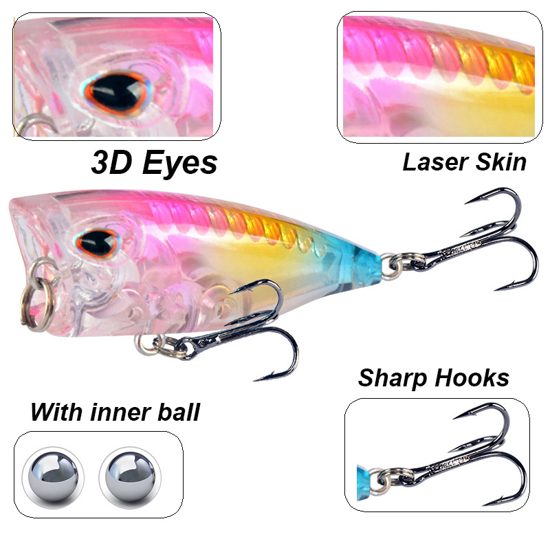 YUCONG 1PC ミニポッパー釣りルアー 4 センチメー - Fishing Lure Swimbait のレビューと価格