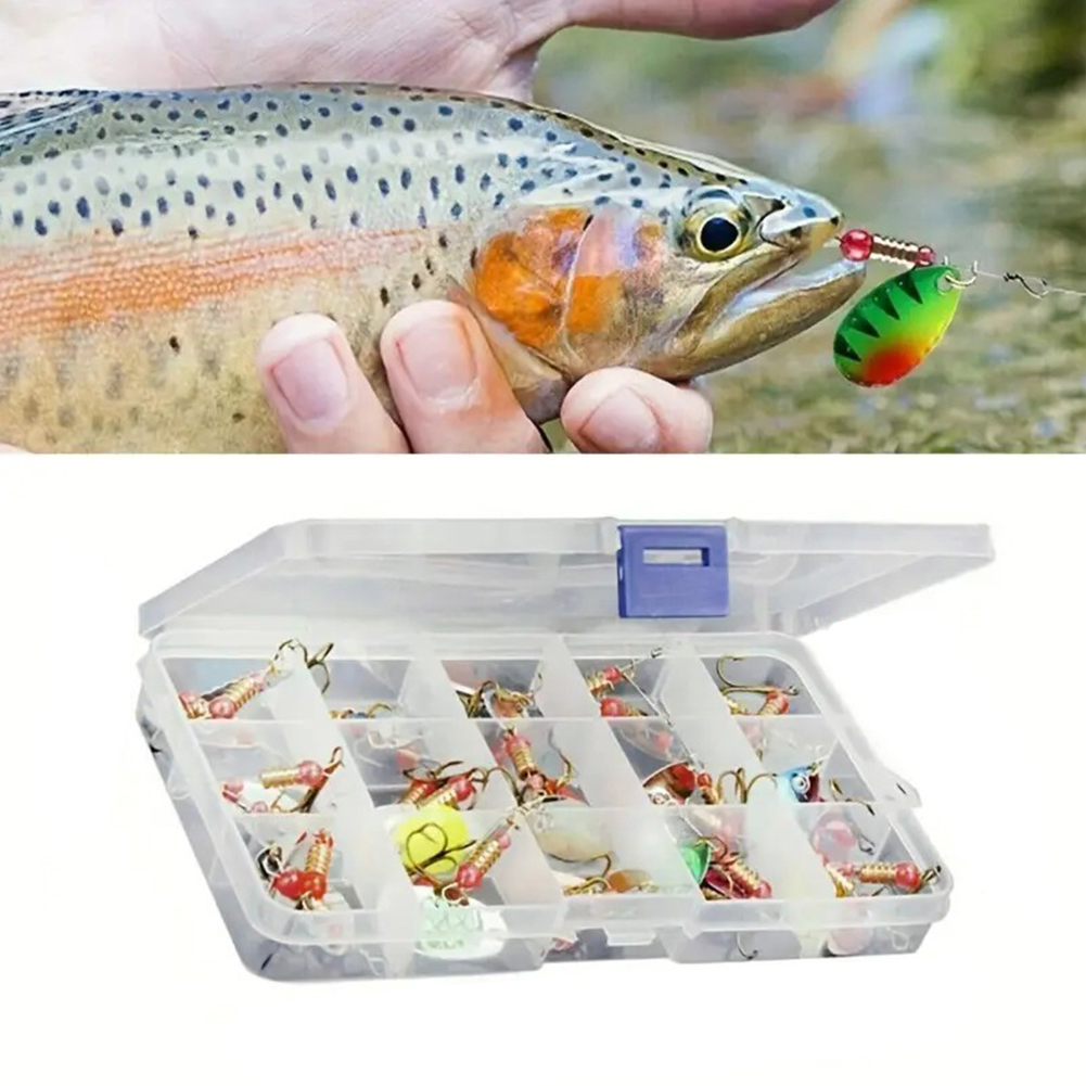 30個入りメタルスプーンスピナーフィッシングルアー、トレブル - Fishing Lure Spoon のレビューと価格