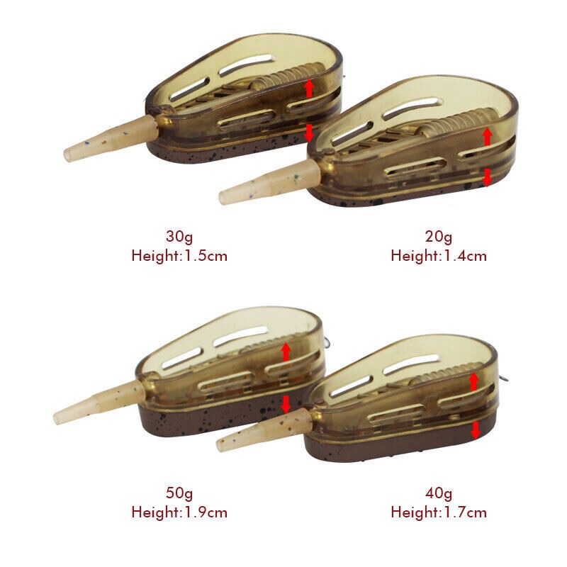 5 個埋め込みフィーダー釣りインライン鯉釣りフィーダー合金シ - Fishing Lure Making Kit のレビューと価格
