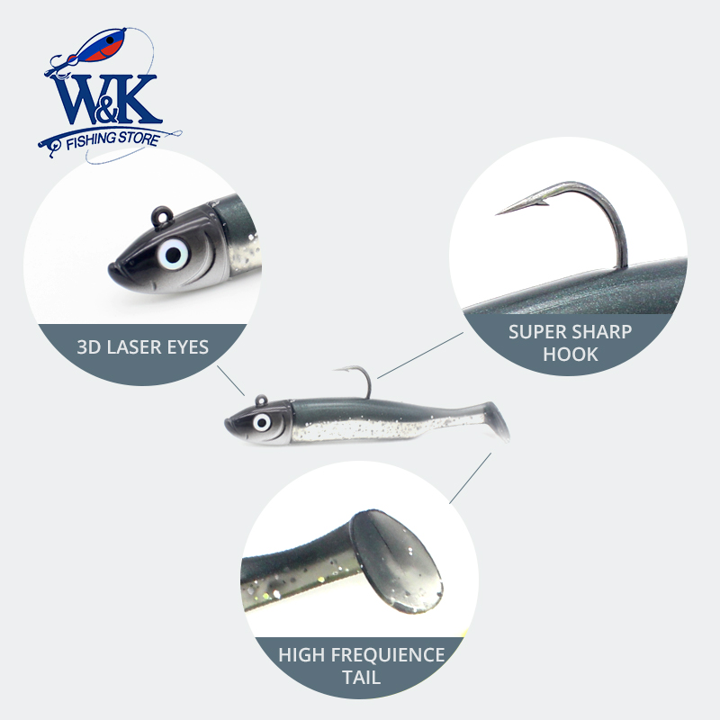 2セット入り海水釣り用ルアー、30g 11.5cmパドルテー - Fishing Lure Soft Plastic のレビューと価格