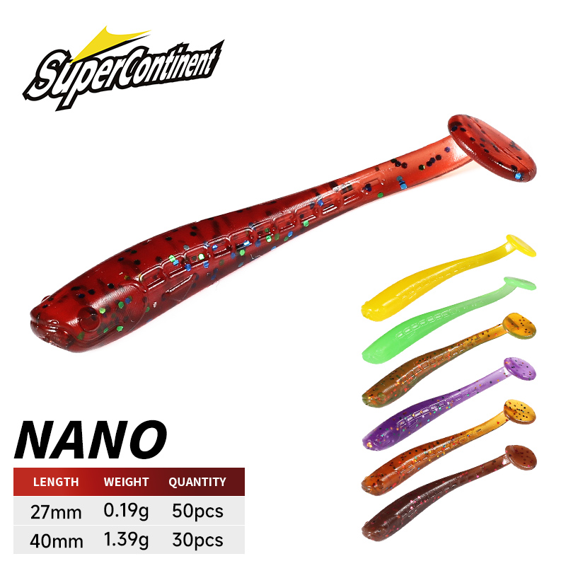 超大陸ソフトベイト新ミノー 4 センチメートル/30 個 2 - Fishing Lure Soft Plastic のレビューと価格