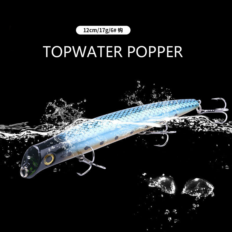 新しいポッパー釣りルアー 2021 重量 17 グラム 12 - Fishing Lure Topwater のレビューと価格